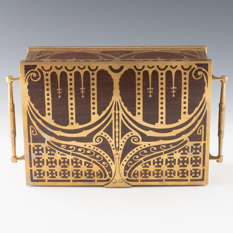 Erhard and Sohne Art Nouveau Jewellery Casket c1900 For Sale 3