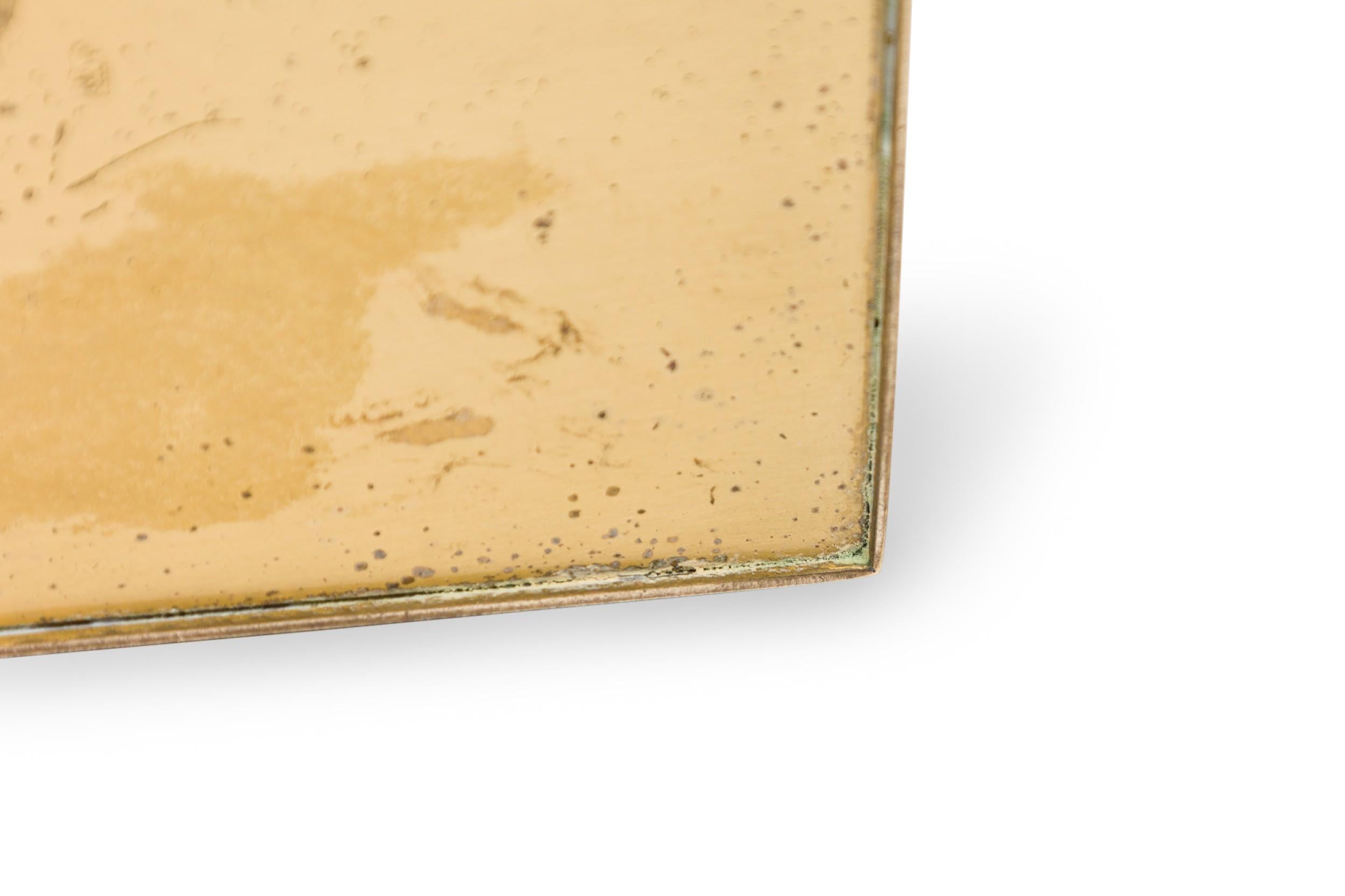 Erhard und Sohne Deutsche Jugendstil Relief geschnitzt Messing-Schmuck-Box im Angebot 3