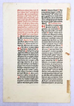 Set of Two Leaves from "Missale Frisingense" /// German Catholic Incunabula 15th