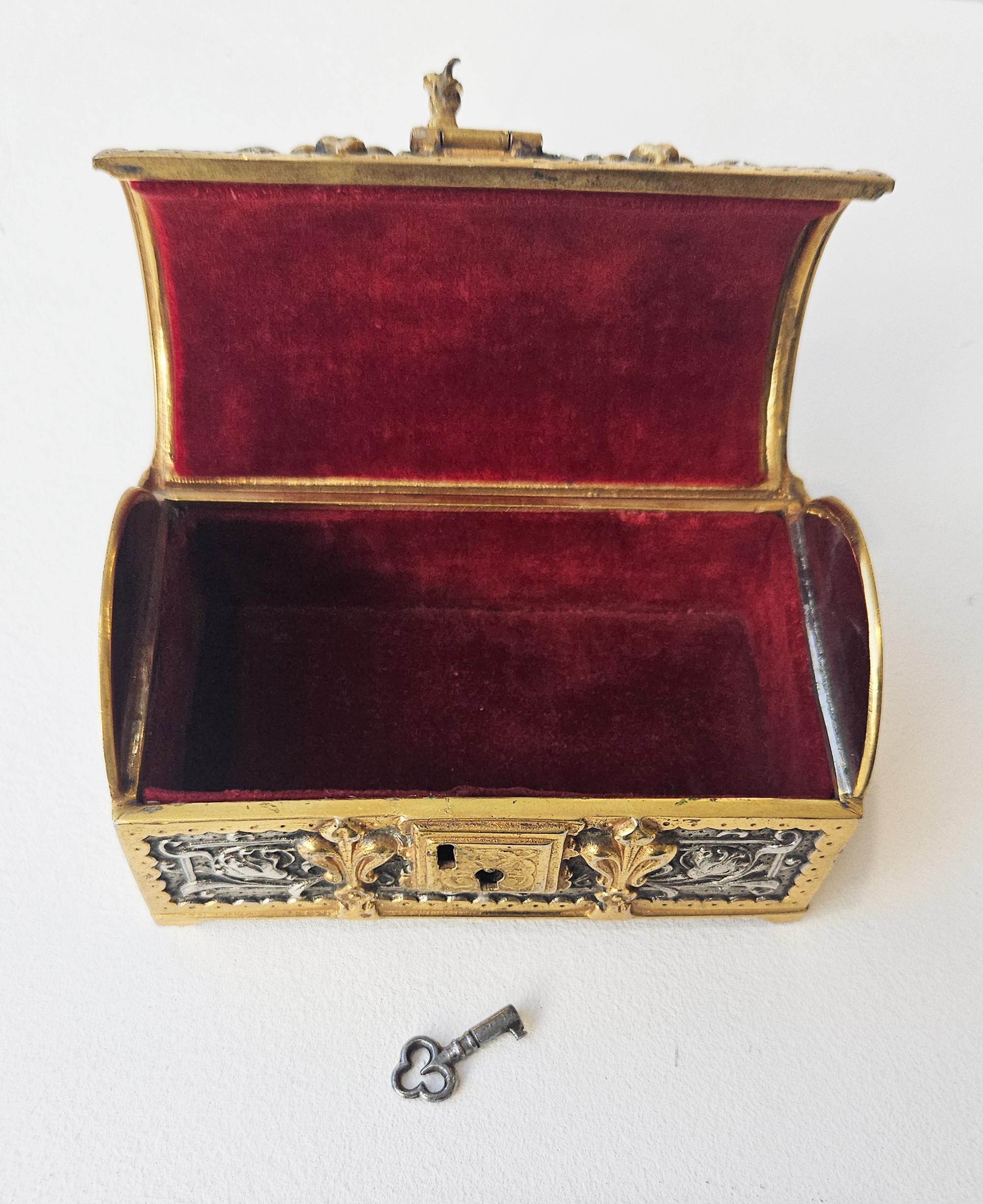 Coffret à bijoux Art Nouveau Erhard & Sohne, Allemagne, vers 1905 en vente 10
