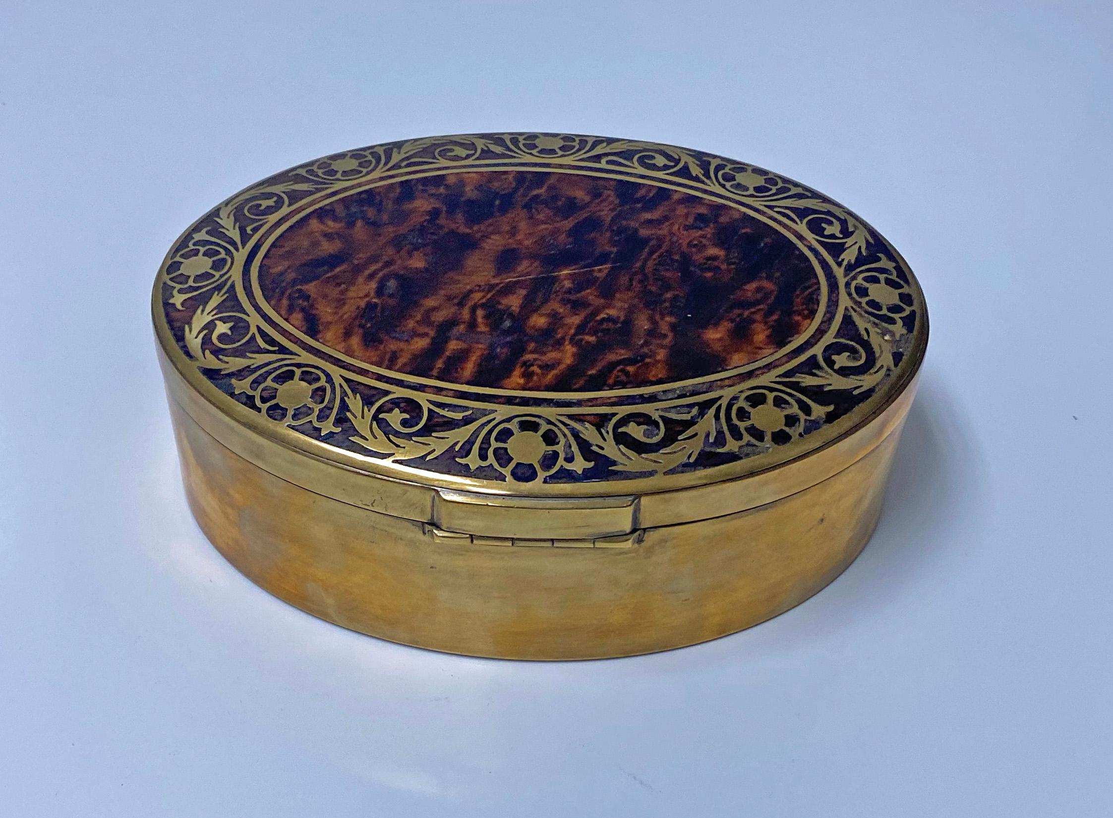 Erhard & Sőhne Burlwood Covered Jewellery Box, Germany C.1900 In Good Condition In Toronto, Ontario