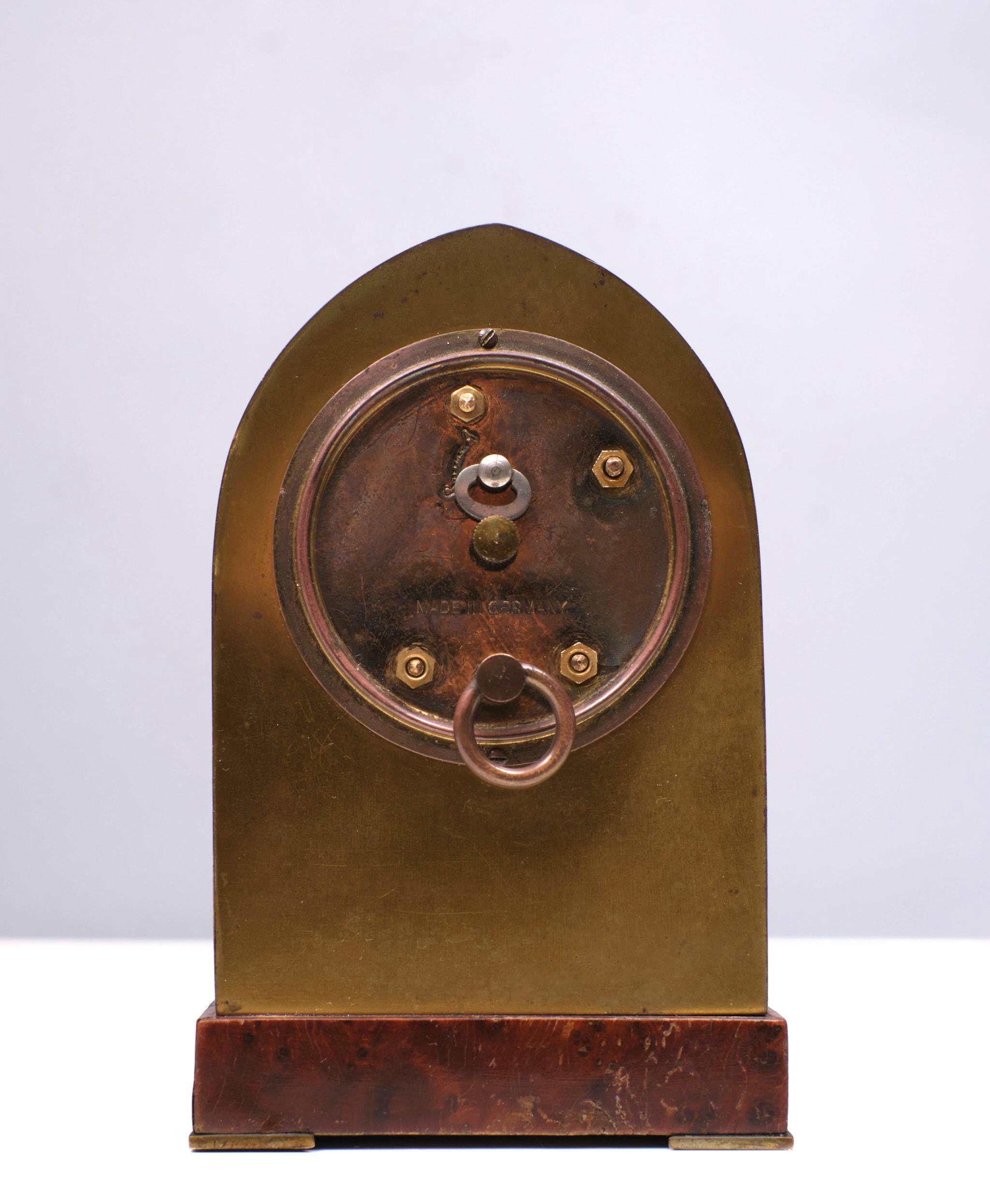 Erhard & Söhne  Jugendstil  Orologio da tavolo   1910  Austria in vendita 3