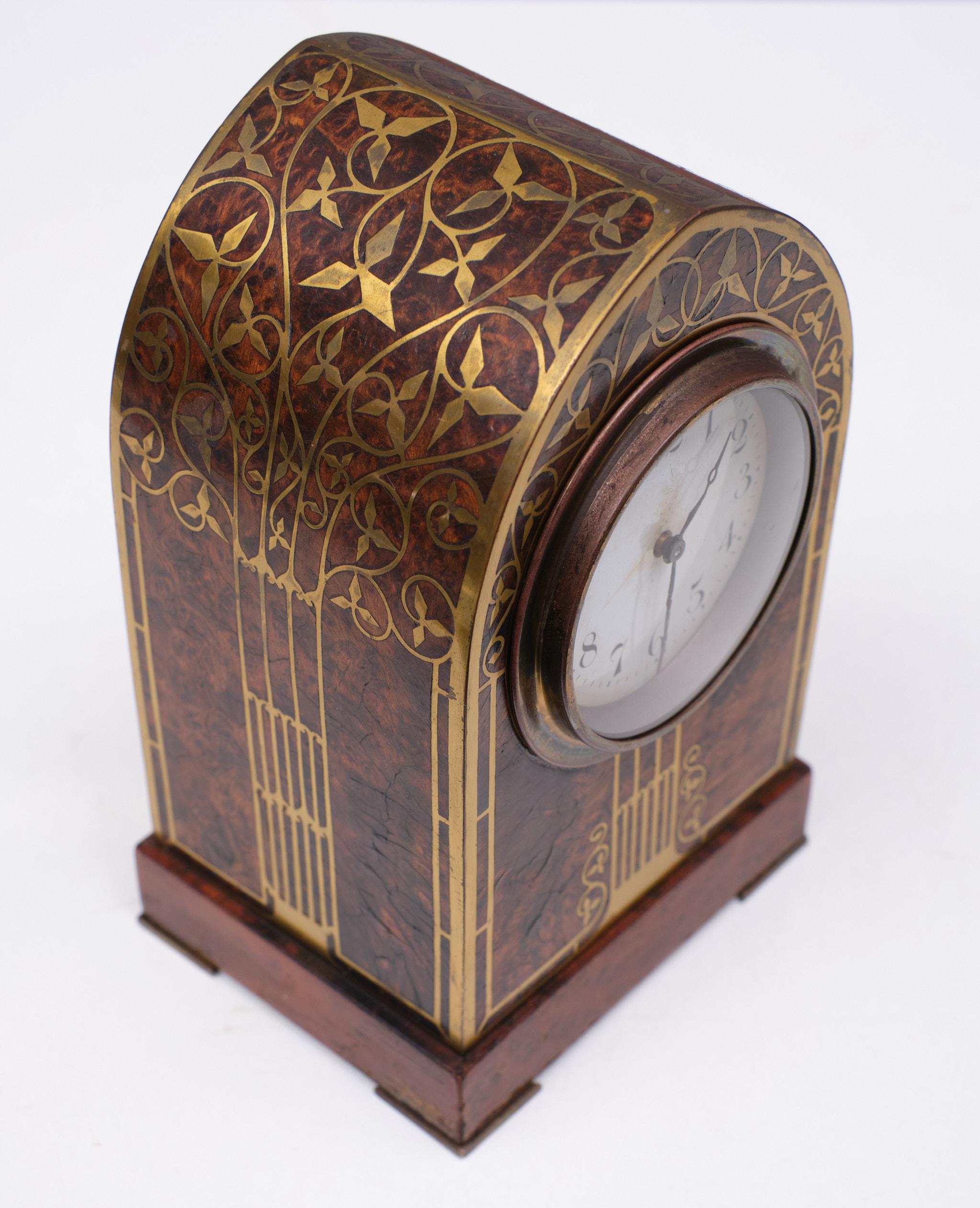 Erhard & Söhne  Jugendstil  Horloge de table   1910  Autriche en vente 6