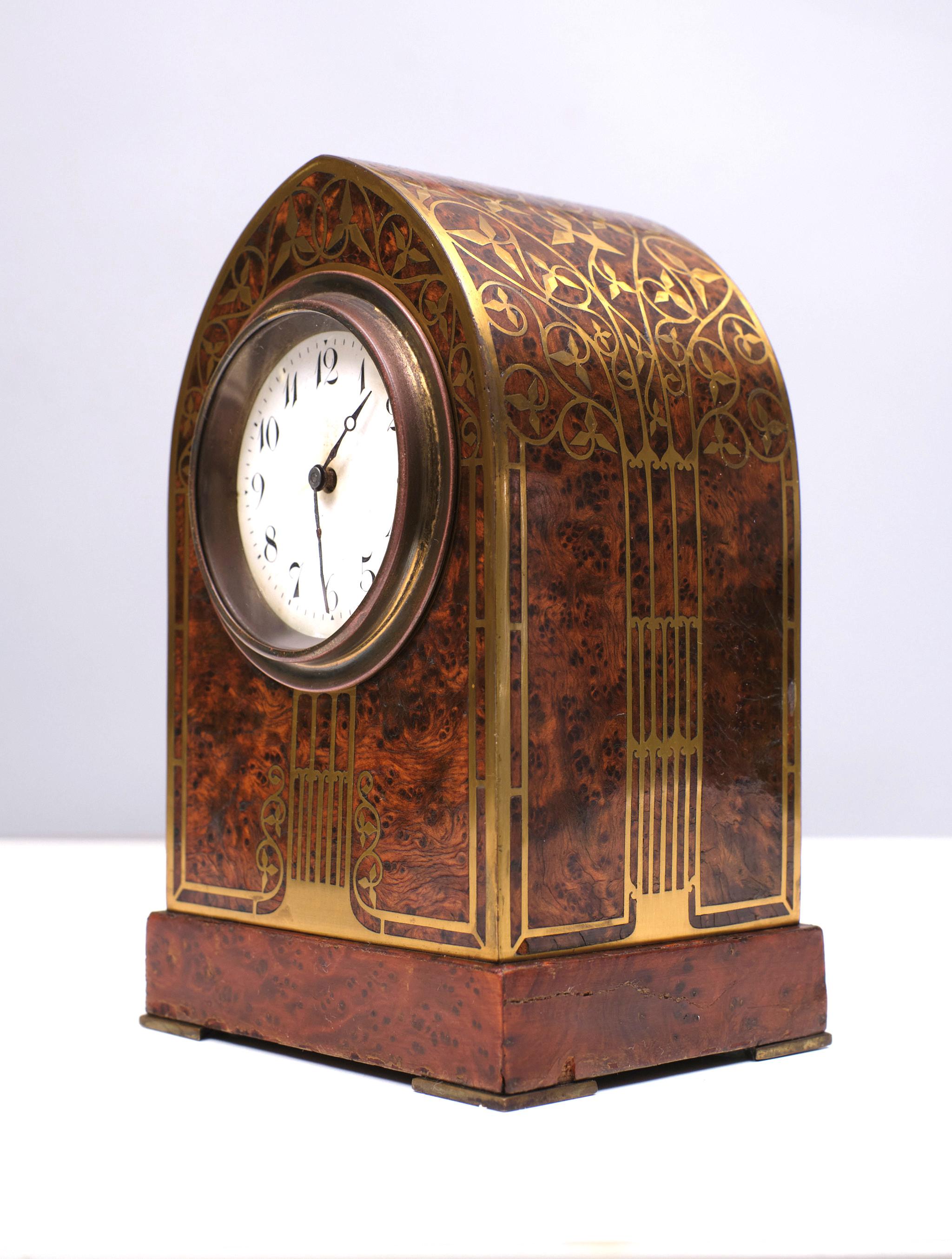 Austrian Erhard & Söhne  Jugendstil  Table Clock   1910  Austria For Sale