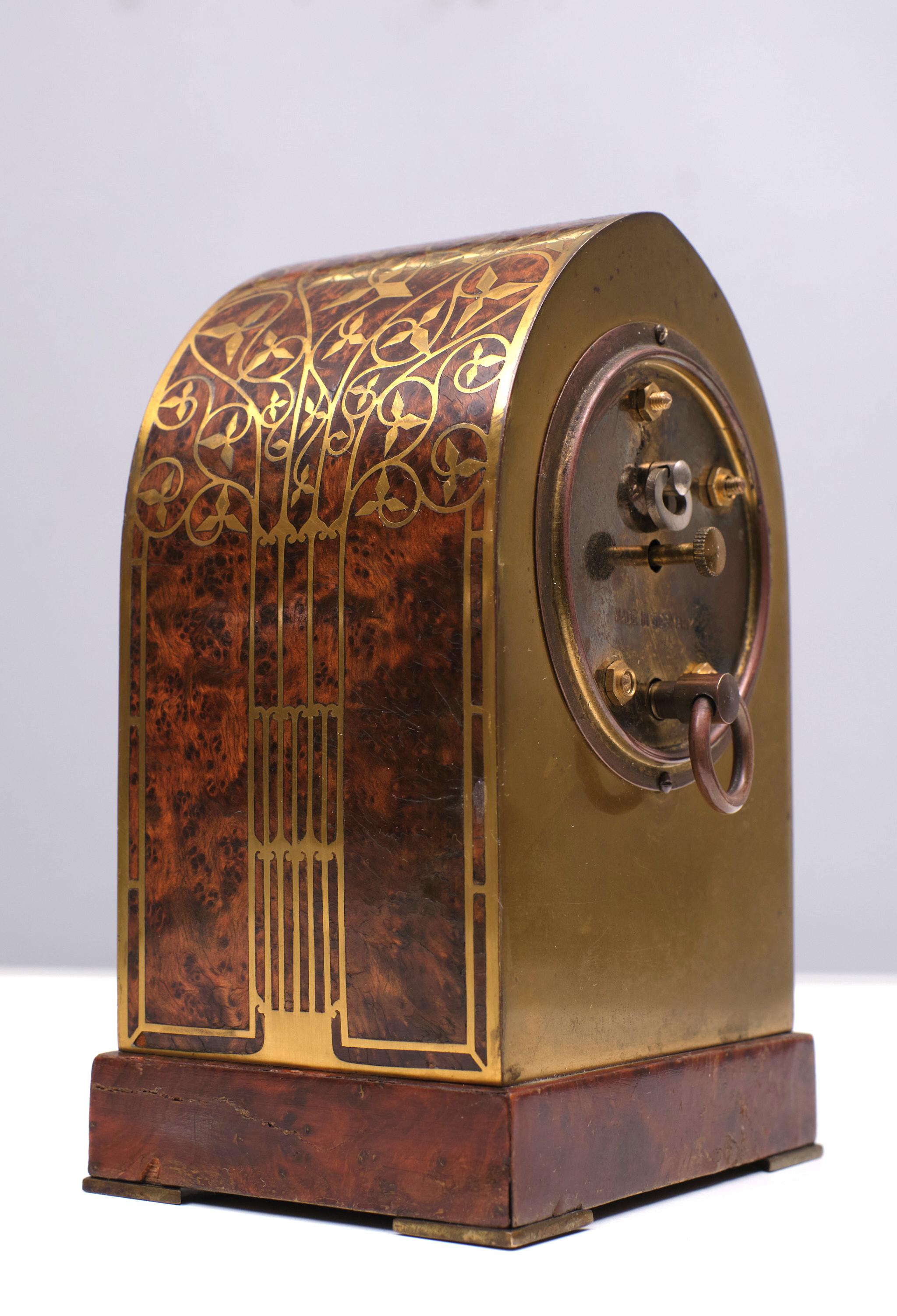 Erhard & Söhne  Jugendstil  Horloge de table   1910  Autriche Bon état - En vente à Den Haag, NL