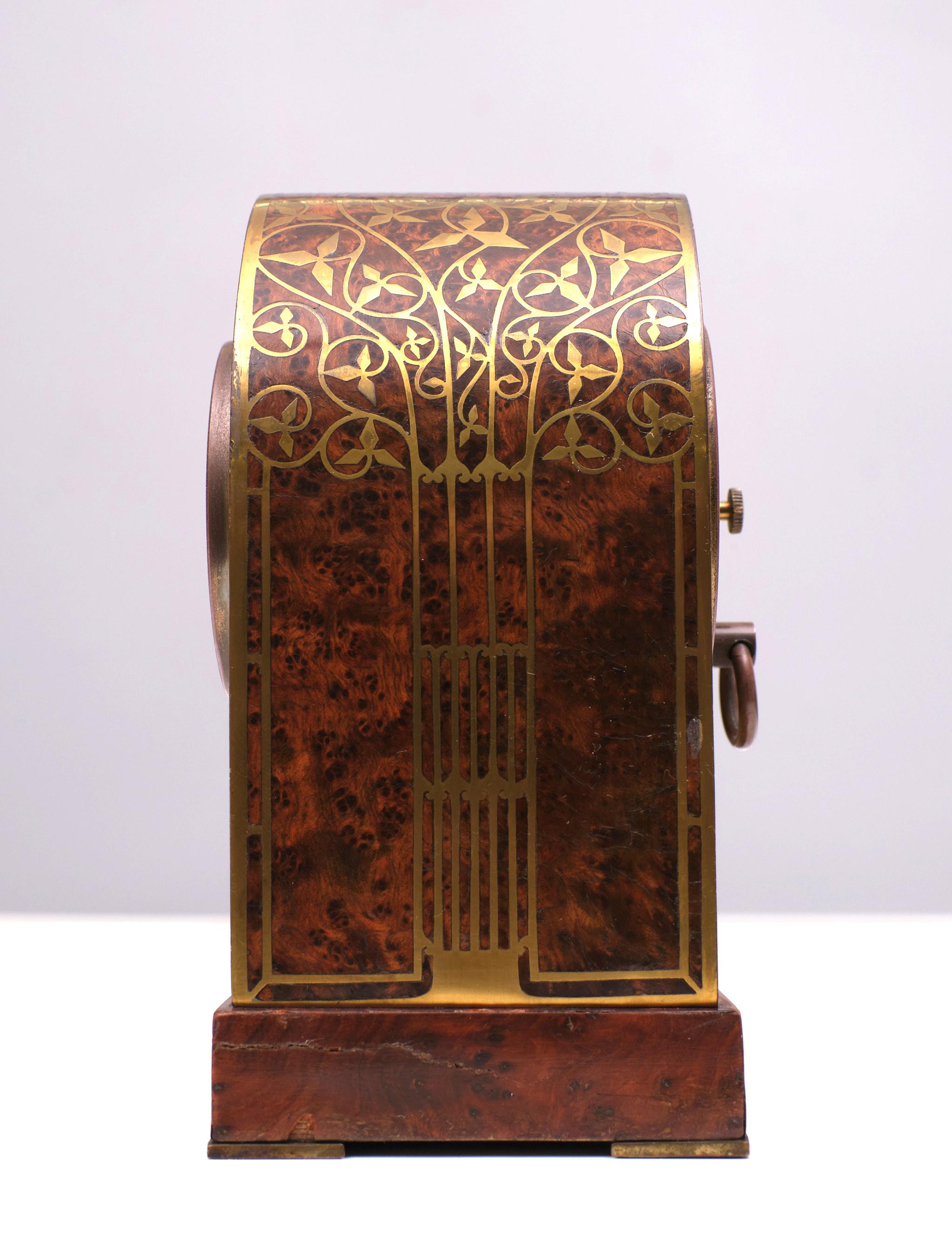 Burl Erhard & Söhne  Jugendstil  Table Clock   1910  Austria For Sale