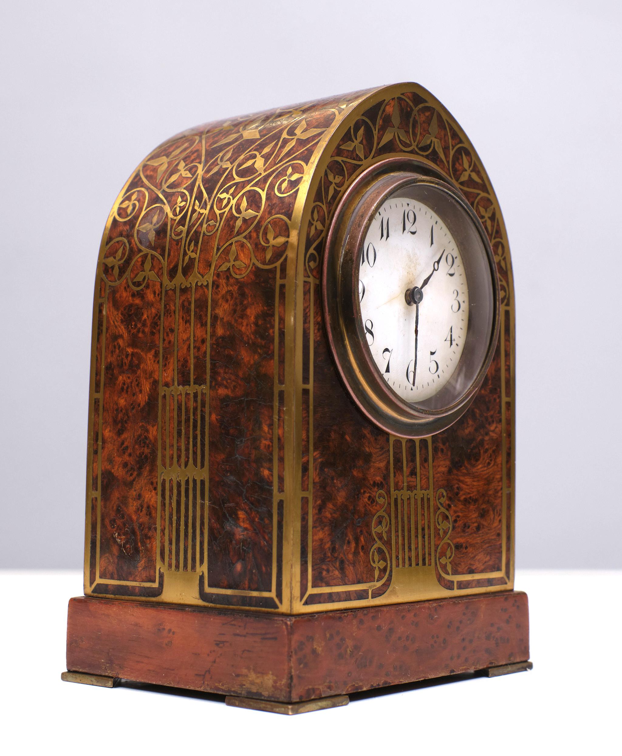 Erhard & Söhne  Jugendstil  Horloge de table   1910  Autriche en vente 1