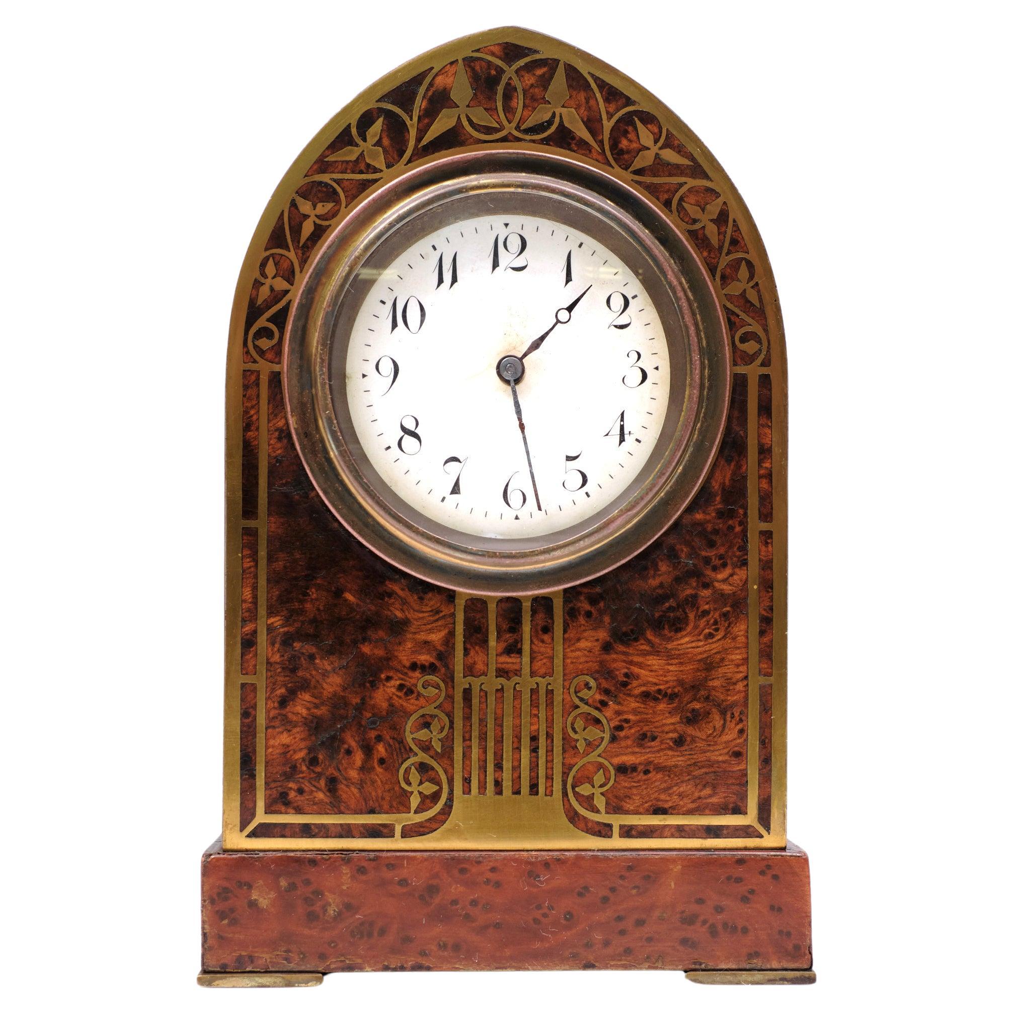 Erhard & Söhne  Jugendstil  Table Clock   1910  Austria For Sale