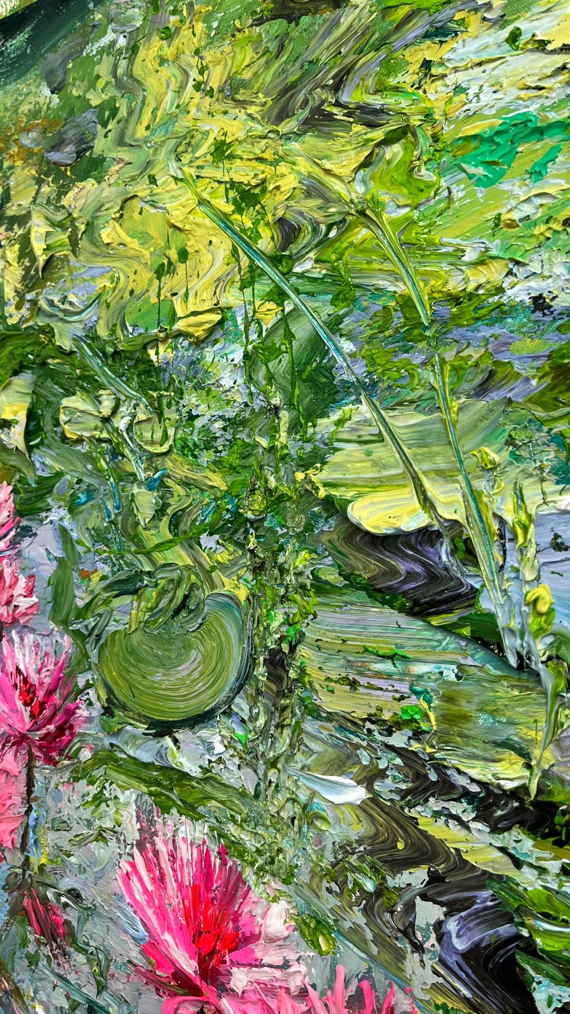 Lotus Garden - Painting by Eric Alfaro