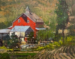 Red House, Oil Painting