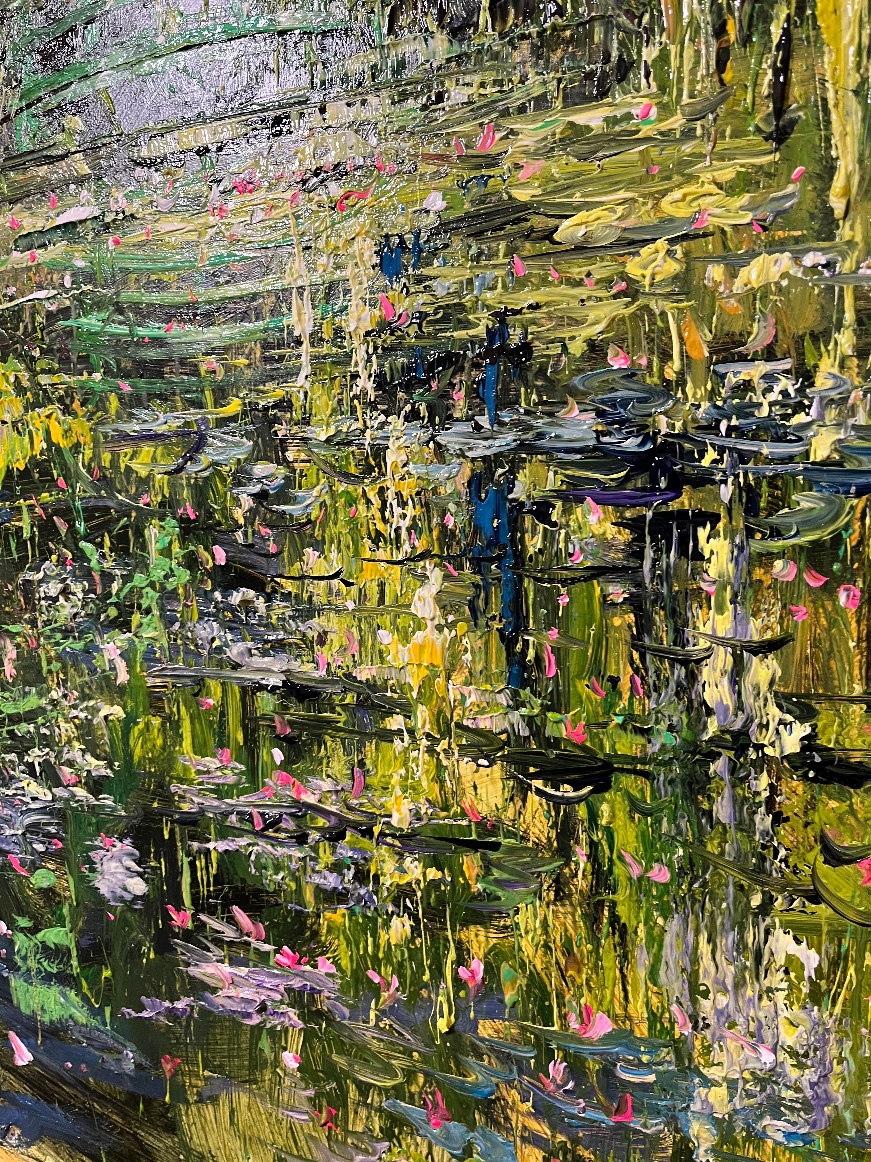 Willows In The Lake - Post-Modern Painting by Eric Alfaro