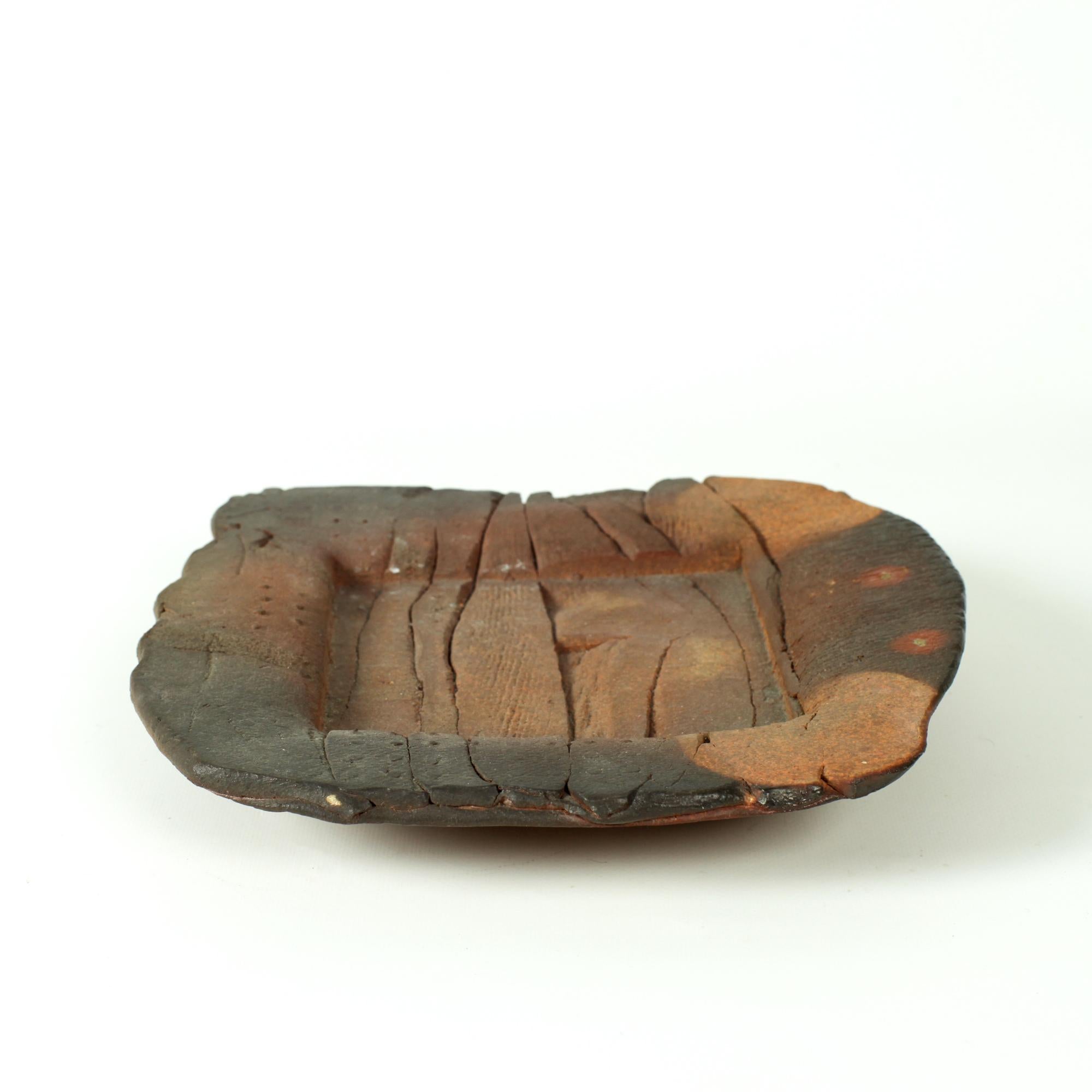 Eric Astoul Plato o Vide Poche de Cerámica de Gres Brutalista La Borne Francia en Bueno estado para la venta en Saint  Ouen, FR