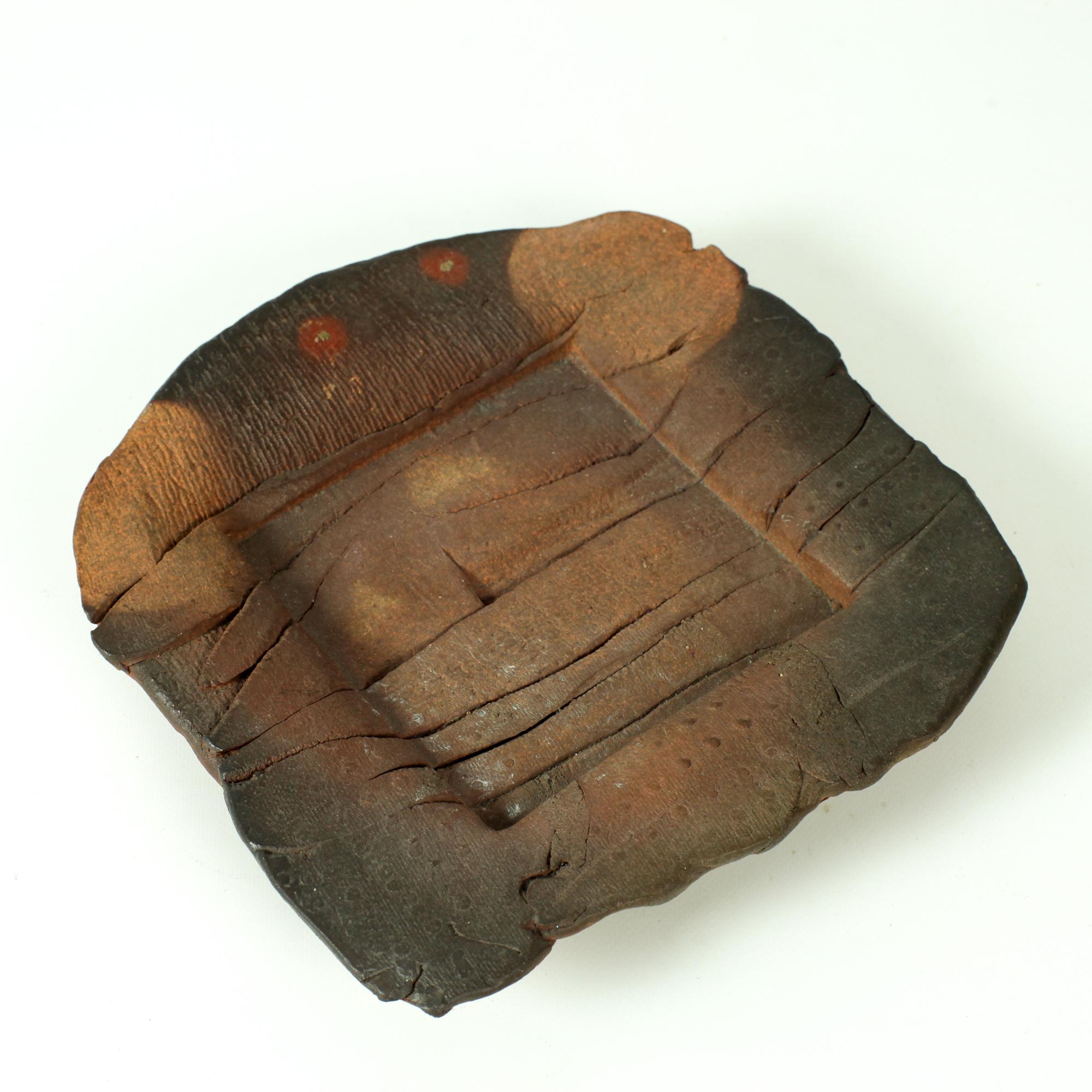 Eric Astoul Plato o Vide Poche de Cerámica de Gres Brutalista La Borne Francia en venta 2