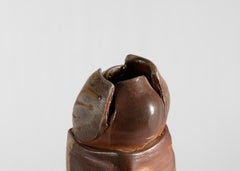 Eric Astoul, Cylindre, Stoneware Sculpture, La Borne, France, 2001