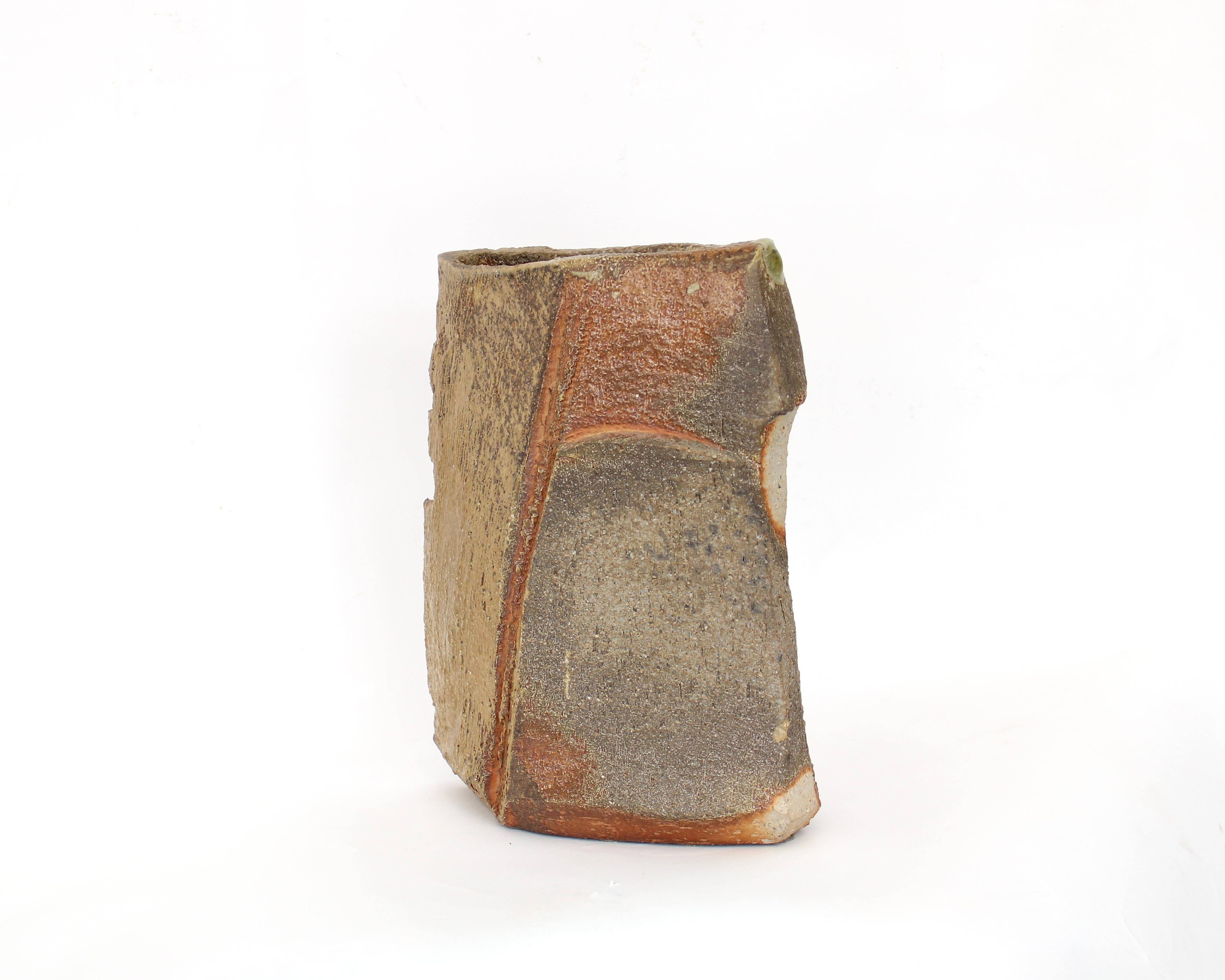 Eric Astoul Franc Keramik Holz gebrannt Vase La Borne Frankreich (Gebrannt) im Angebot