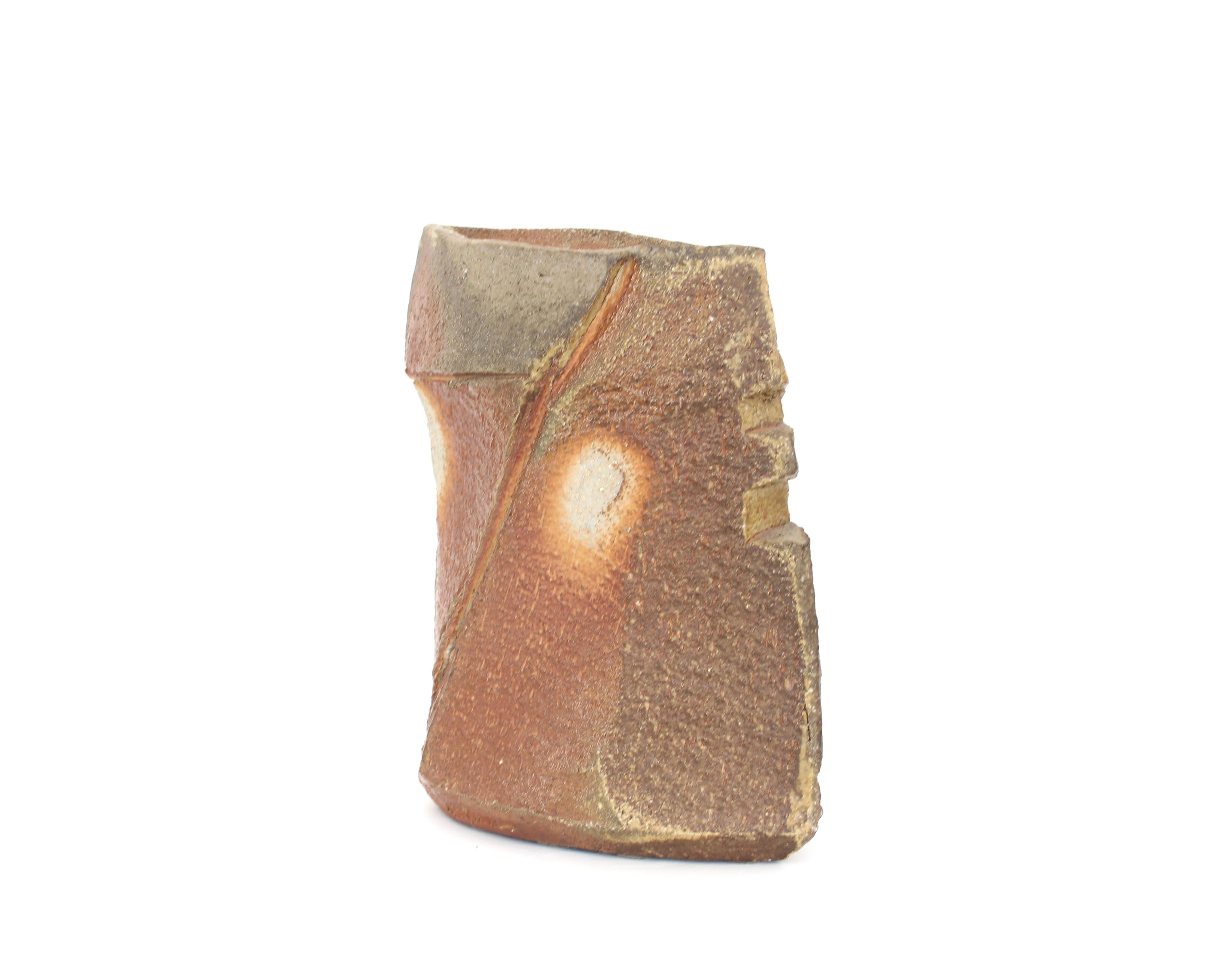 Eric Astoul Franc Keramik Holz gebrannt Vase La Borne Frankreich im Angebot 1