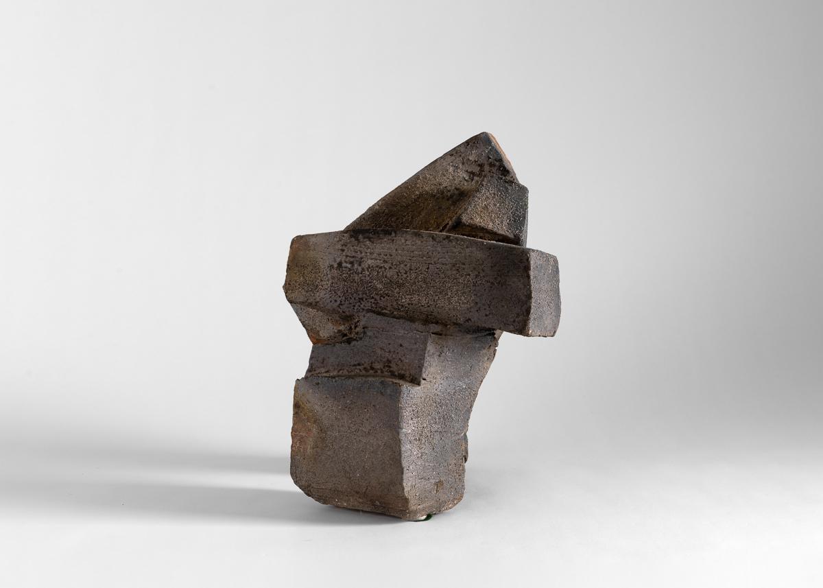 Eric Astoul, Sculpture Embraisee, Stoneware, La Borne, France, 2012 In Good Condition In New York, NY