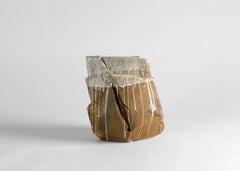 Eric Astoul, Vase Echancrés, La Borne, Vaso scultoreo in gres, Francia, 2012