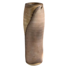 Eric Astoul, Vase Haut, Stoneware Sculptural Vase, La Borne, France, 1999