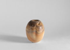 Eric Astoul, Vase Rond, La Borne, Vaso scultoreo in porcellana, Francia, 2015