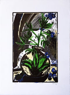 Bluebonnet: Texas State Flower, beautiful color lithograph, Signed 38/50, 1988