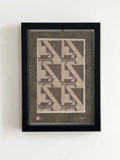 Antique Brown - project, circa 1928n Gouache on cardboard