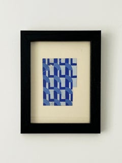 Antique Eric BAGGE - Blue - project, circa 1928, Gouache on cardstock