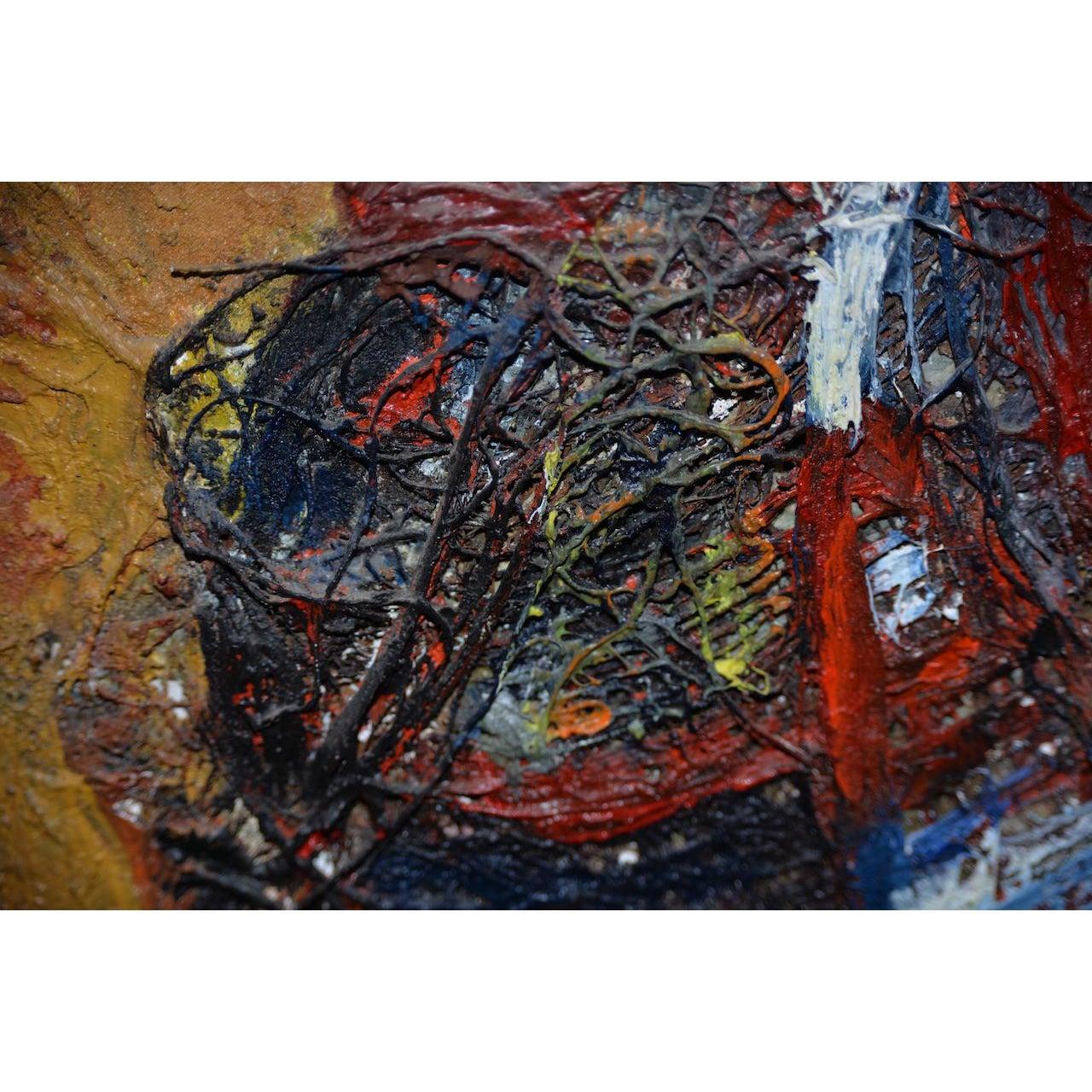 Eric Bancroft: „Der Krieger“, Original-Porträt in Mischtechnik, um 1967 im Angebot 1