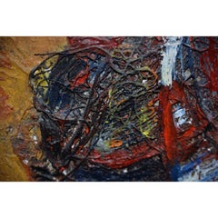 Eric Bancroft "Il guerriero" Ritratto originale a tecnica mista del 1967 circa