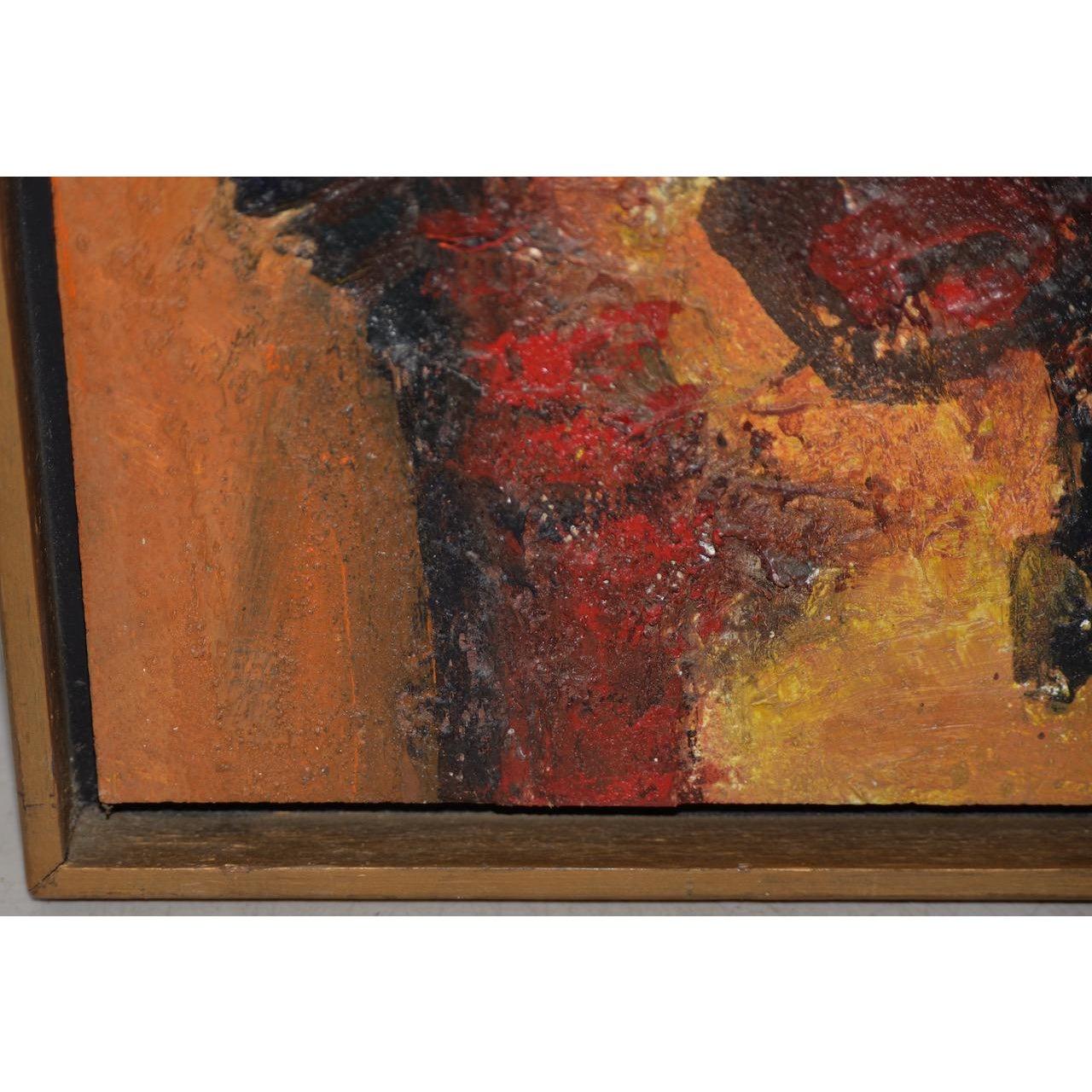 Eric Bancroft: „Der Krieger“, Original-Porträt in Mischtechnik, um 1967 im Angebot 4
