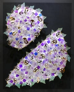 Sculpture française contemporaine d'Eric Beauplace - Empreintes Chromatiques #1