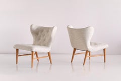 Eric Bertil Karlén Pair of Lounge Chairs, Sweden, 1940s