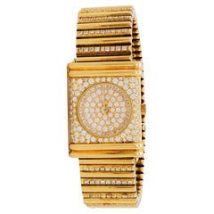Eric Bertrand 18k Yellow Gold and Diamond Watch with 3 Bands