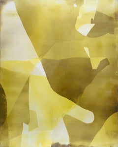 « Sans titre n° 1001 » 2024 encre, soie et cire d'abeille sur panneau 60 x 48 pouces.