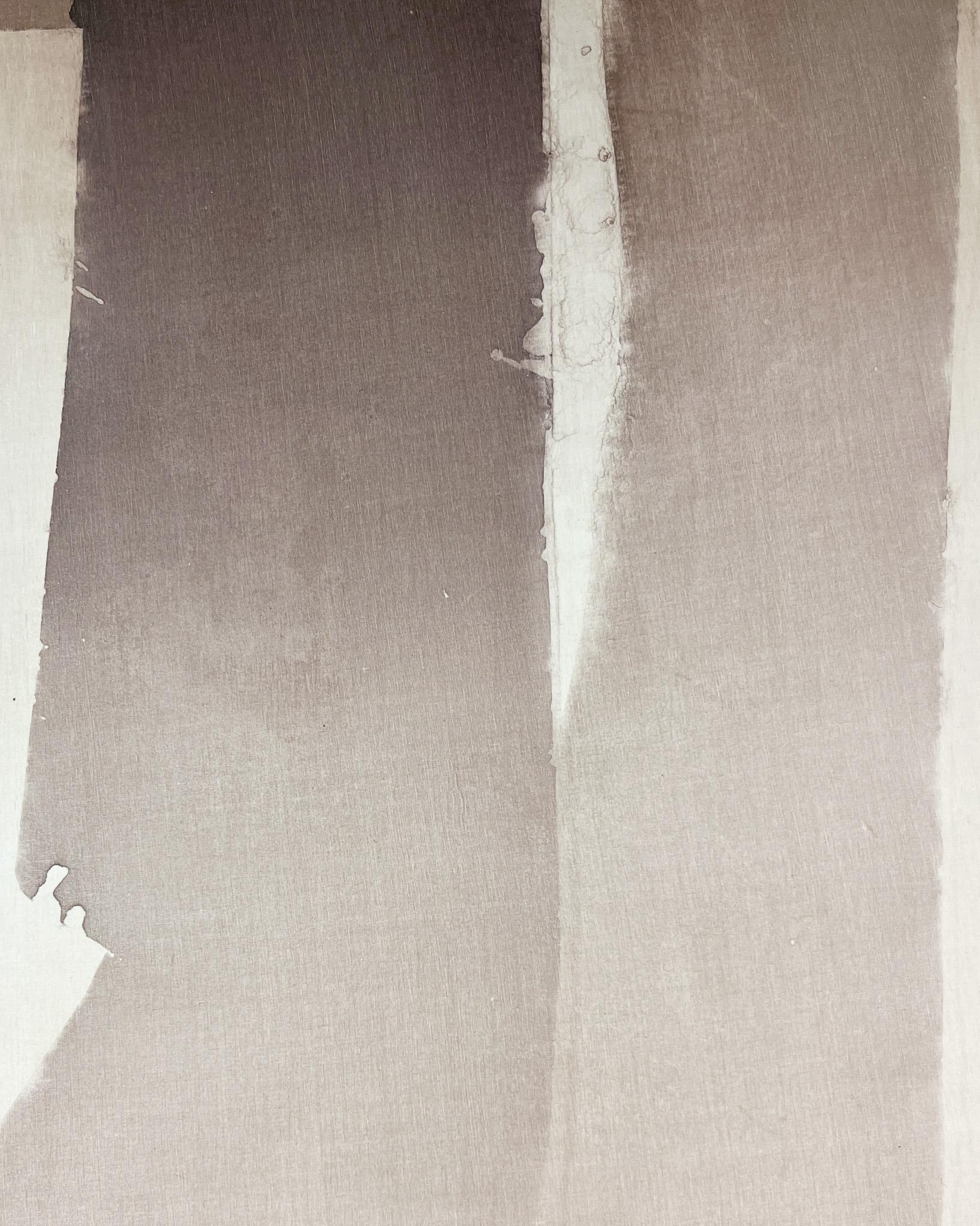 „Untitled No. 1005“ 2023 Tinte, Seide und Bienenwachs auf Tafel 60 x 48 Zoll. im Angebot 6