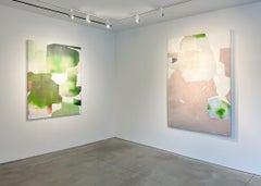 "Senza titolo n. 1036" 2025 inchiostro, seta e cera d'api su pannello 59 x 47 cm.