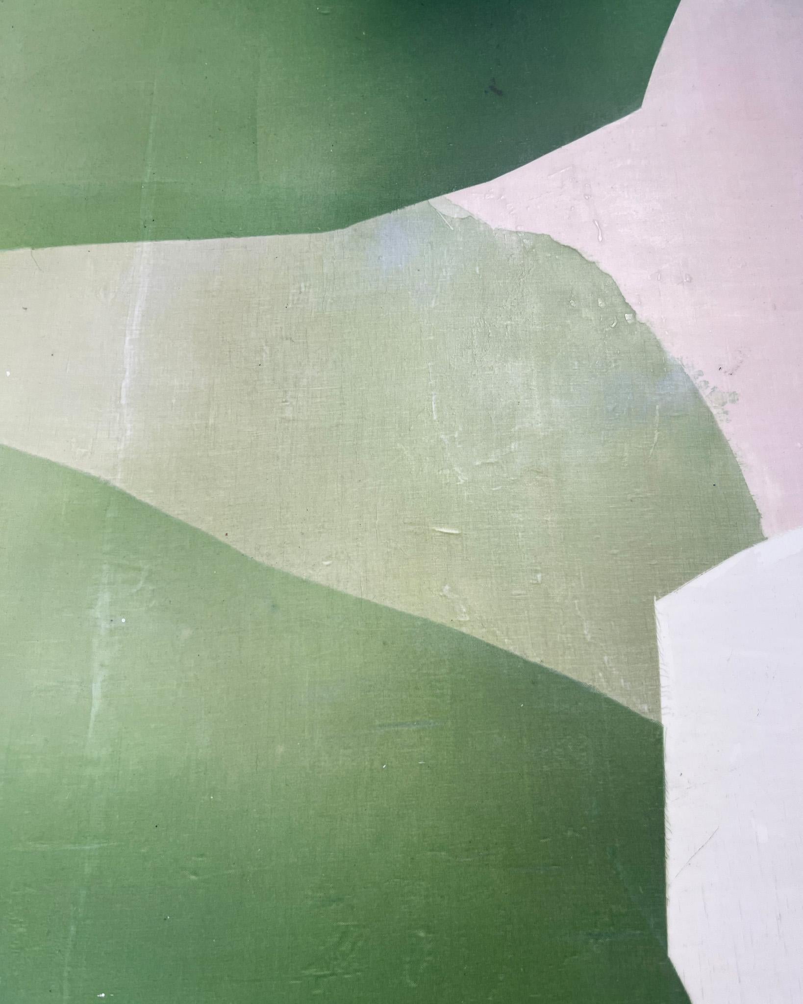 „Untitled No. 1036“ 2025 Tinte, Seide und Bienenwachs auf Tafel 59 x 47 Zoll. im Angebot 5