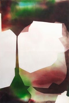 „Untitled No. 1064“ 2025 Tinte, Seide und Bienenwachs auf Tafel 72 x 48 Zoll.