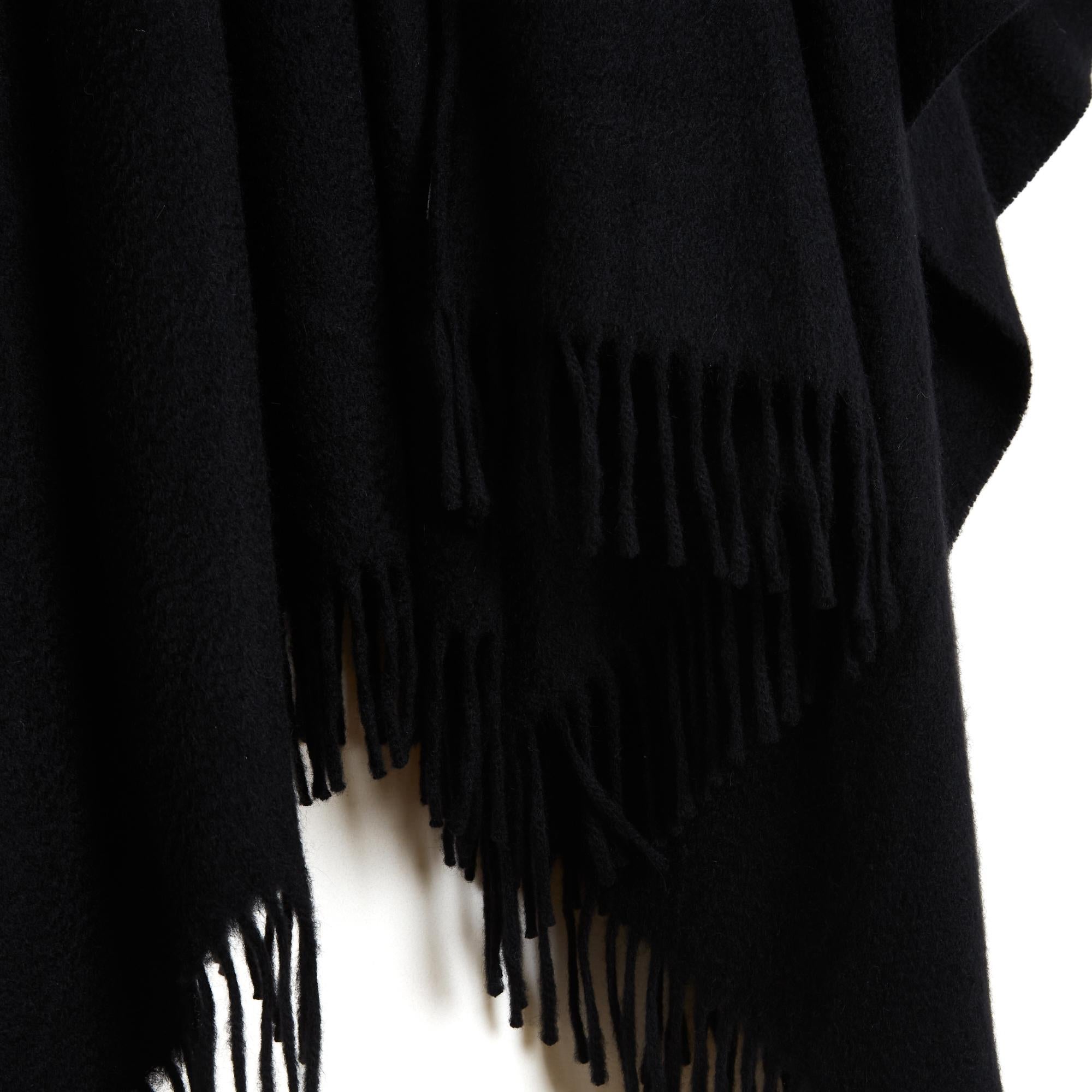 Eric Bompard Veste Cape Cachemire Noir TU Black Cashmere Cape Shawl OS NWT Neuf - En vente à PARIS, FR