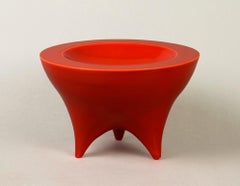 "Flat Rimmed Red Bowl"
