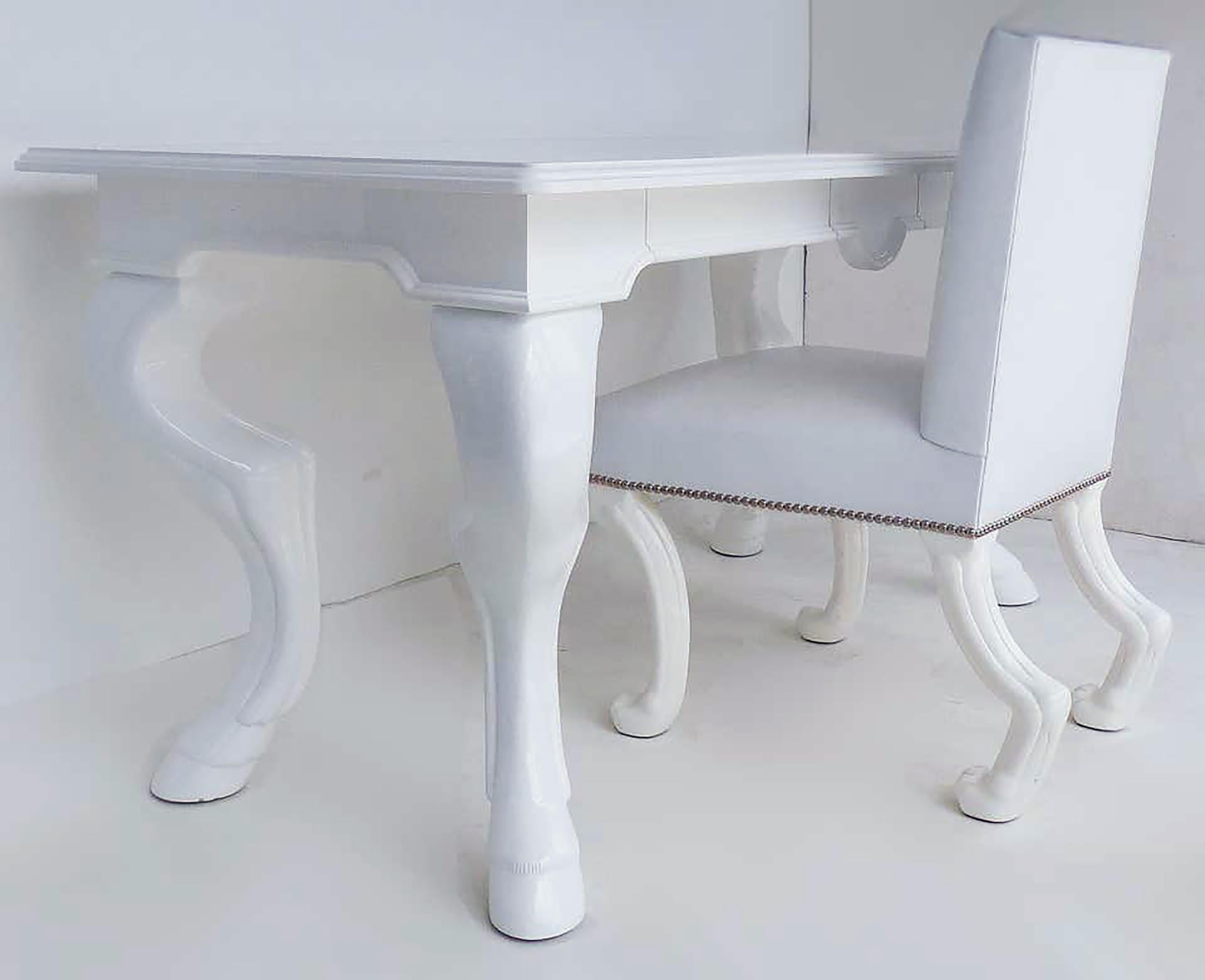 Escritorio y Silla Eric Brand Lacados en Blanco Modelo 