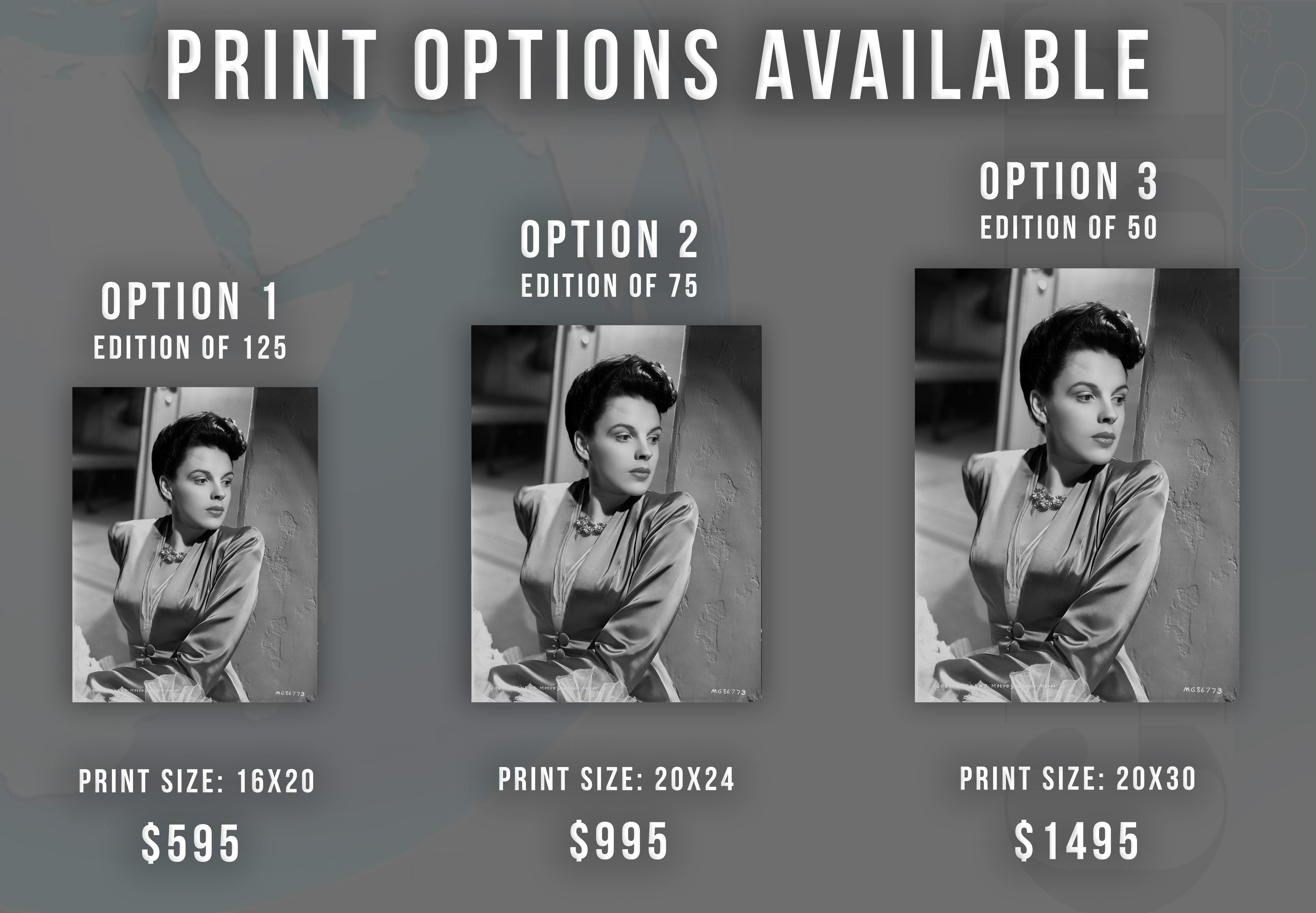 Judy Garland Glamour Profile Portrait Fine Art Print - Photograph by Eric Carpenter