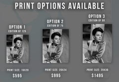 Judy Garland Glamour Profile Portrait Fine Art Print