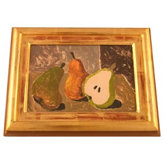 Eric Cederberg, Listed Swedish Artist, Still Life with Pears, Gouache/Cardboard