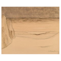 Eric Cederberg, Sweden, Oil on Canvas, Modernist Landscape