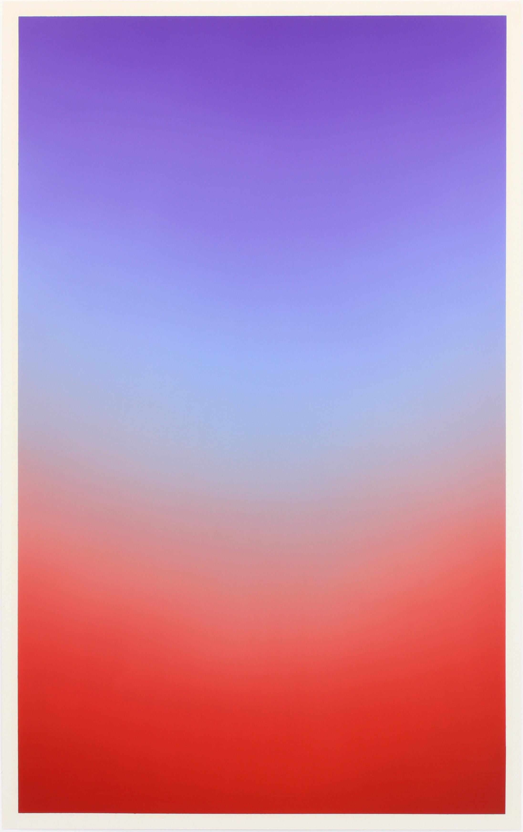 Eric Cruikshank ist ein hoch angesehener schottischer abstrakter Künstler, der für seine minimalistischen und Farbfeld-Gemälde bekannt ist, die die emotionalen Qualitäten der schottischen Landschaft in leuchtende Farbfelder