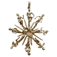 Eric de Kolb Gold Figural Pendant/Pin