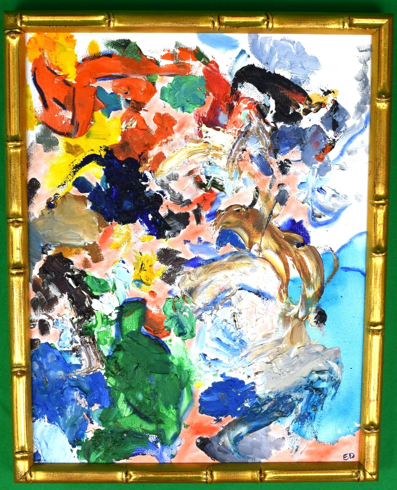 Huile abstraite sur toile d'Eric Demarchelier, 2003 en vente 1