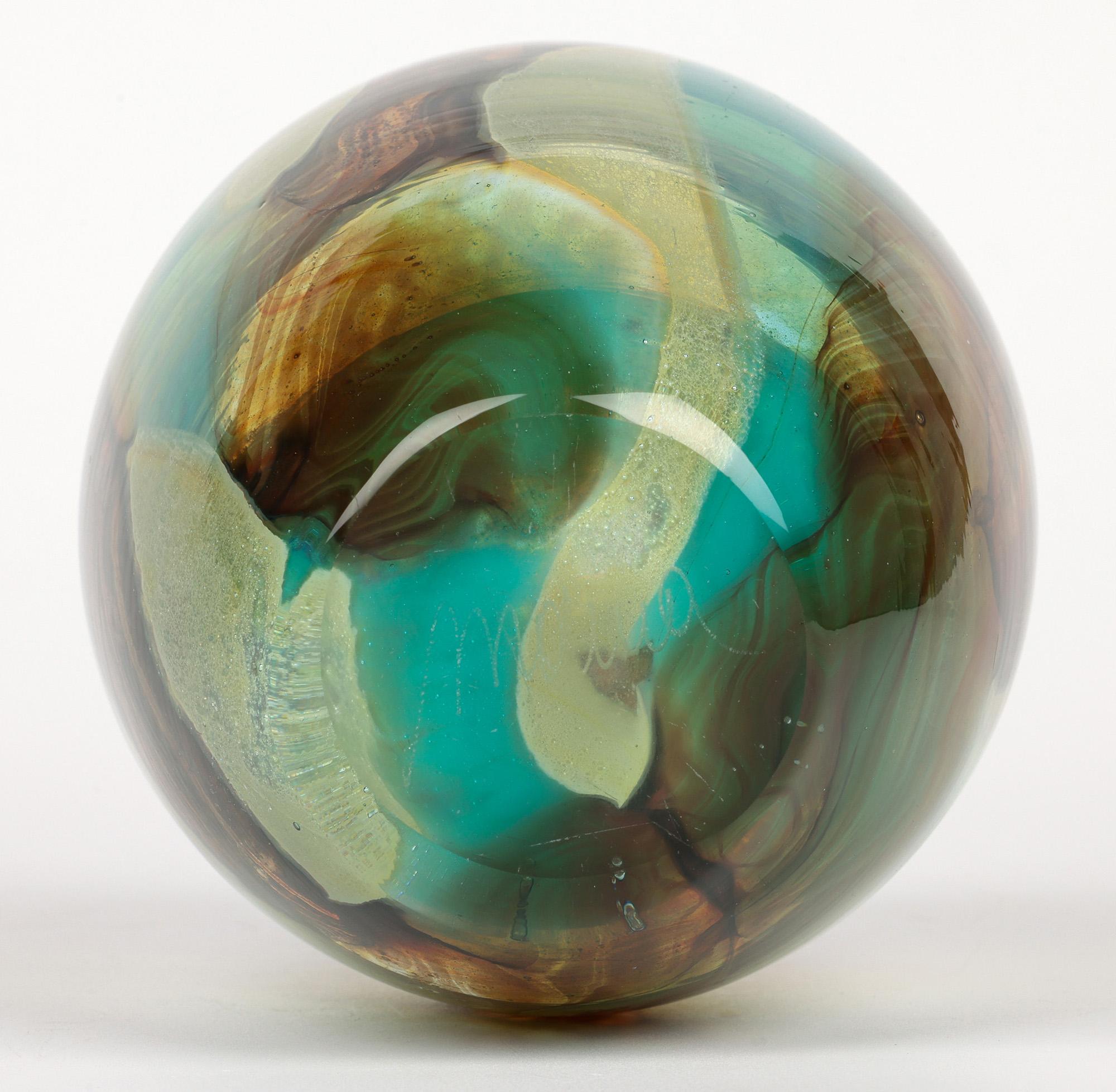 Eric Dobson and Michael Harris for Mdina Studio Glass Tiger Vase 2
