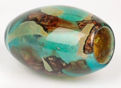 Eric Dobson and Michael Harris for Mdina Studio Glass Tiger Vase